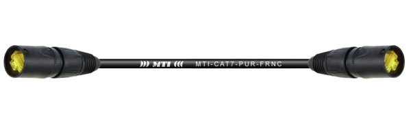 MTI CAT7-PUR/H Ethernet-Kabel, Neutrik EtherCon schwarz, 1,0 m