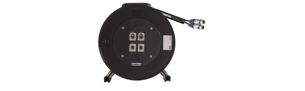 MTI Multicore-Cable, 2x XLR-fem./je 2x XLR-fem./male Einbbu.3p., GT310.SBR, 100,0 m