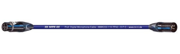 MTI Digital Micro-Cable, Neutrik XLR-fem./male 3p. bl.