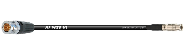 MTI/Belden Video-Cable, 1x BNC/1x Micro-BNC 75 Ohm, Goldkte., SDI/HDTV/VOLLBILD, 1,0 m