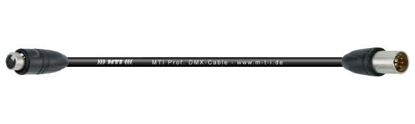 MTI Prof. DMX-Cable, XLR-fem./male 5p., IP67