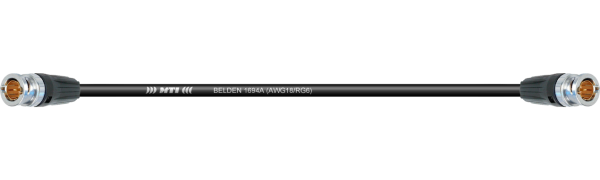 MTI Video-Cable, Belden 1694a (AWG18/RG6) 2x Neutrik BNC 75 Ohm, sw.