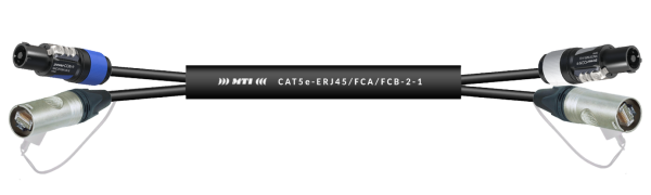 MTI CAT.5e 2x RJ45/2x Ethercon/Powercon FCA/FCB, 3x 2,5 mm²