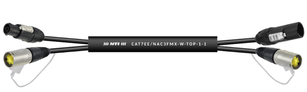 MTI CAT7 AWG26/7, 2x Ethercon/2x PowerConTrue1-TOP fem./male 3x 1,5 mm², 15,0 m