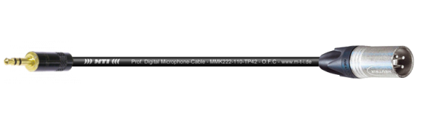 MTI Digital Micro-Cable, XLR-male/Mini-Klinke 3p., 0,3 m