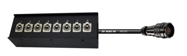 Bühnenuntervtlg. 8 Ch., Stagebox, Neutrik XLR-fem., MSC08, TL25M