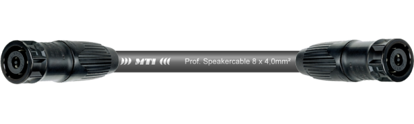 MTI Speakercore-Adapter, 8x 4,0 mm² Rigging, Speakon Metall 8p., 0,5 m