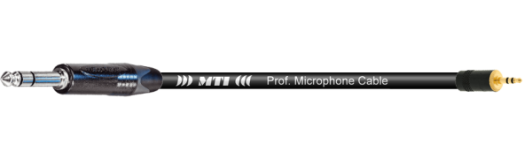 MTI Digital Micro-Cable, Klinke 6,3-3p./Mini-Kl. 3p., schwarz