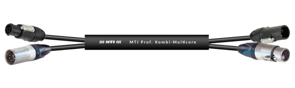 MTI Prof. Kombi-Core Powercon True1- FX/MX-W-TOP, XLR-male/fem.5p.