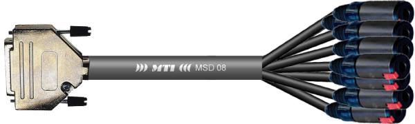 MTI First Class Analog-Loom D-Sub-male 25p./Klinkenkupplg., 3,0 m