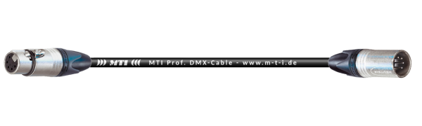 MTI Prof. DMX-Cable, XLR-fem./male 5p., 0,75 m