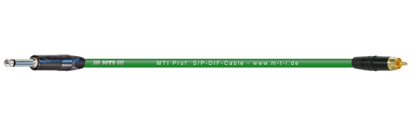 MTI S/PDIF-Cable, 1x RCA Cinch-St./Klinke 2pol., grün, 0,5 m
