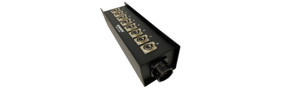 Stagebox 8x Neutrik Einbbu. XLR-fem. 5p., Tourline TL25p. male