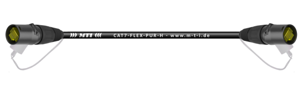 MTI CAT7-PUR-H Ethernet-Kabel, Neutrik EtherCon, schwarz