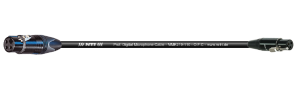 MTI Digital Micro-Cable, XLR-fem. 3p./Mini-XLR fem. 3p. sw., 0,2 m