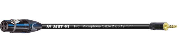 MTI Digital Micro-Cable, XLR-fem./Minikl. 3p. schwarz, 2,0 m
