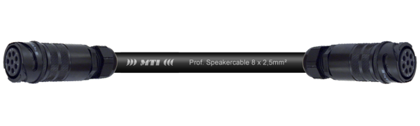 MTI Speaker-Adapter, 8x 2,5 mm² Rigging, PACOM 8p. fem./fem. o. Ü., 0,3 m