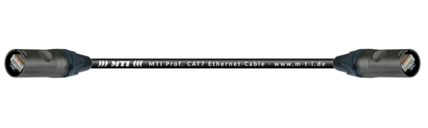 MTI CAT7-PUR-H Ethernet-Kabel, Neutrik EtherCon Top, schwarz, 5,0 m