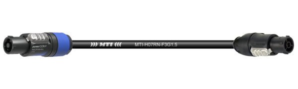MTI-TITANEX Lastkabel, PowerCon blau auf True1-TOP fem., 3x 1,5mm², 0,4 m