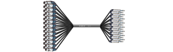 MTI Prof. Analog-Loom, XLR-fem./Klinke 3p., 24Ch.