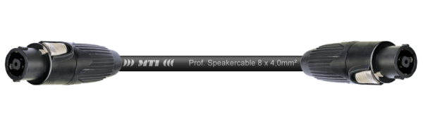 MTI Speakercore, 8x 4mm² Rigging, Speakon 8pol. Metall, schwarz, 40,0 m