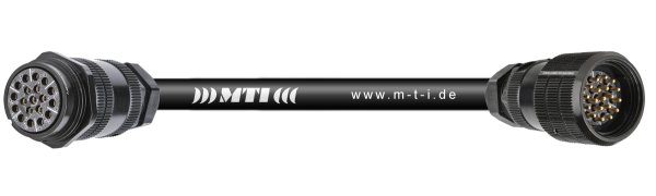 MTI Powerflex 18G-2,5, VDE0295/Klasse 5, Tourline fem.o.Ü./male m.Ü., schwarz