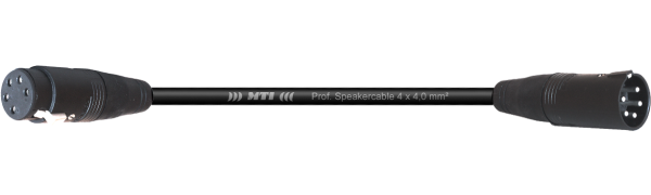 MTI Speakercore, 4x 4mm², Amphenol 5pol. fem./male, 10,0 m