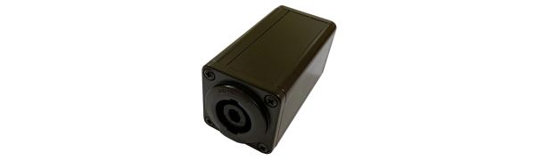 MTI-Neutrik Adapter, 4pol., ALU-Geh. schwarz, 4x 4,0 mm², 2x NLT4MPXX-BAG male/male 