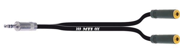 MTI Digital Micro-Cable, Mini-Kl.-Bu./Mini-Kl.-Bu. 3p.sw., Goldkte., 3,0 m