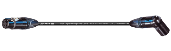 MTI Digital Micro-Cable, XLR-fem./male 3p. schwarz, 7,5 m