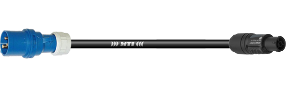 Lastverlängerung, CEE-3p. St./PowerCon True1, 250 V/16 A, 3x 2,5 mm², halogenfrei, 15,0 m 