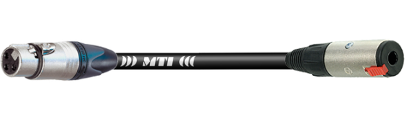 MTI Digital Audio-Adapter, Neutrik XLR-fem./Klinkenbuchse 3p., 0,2 m