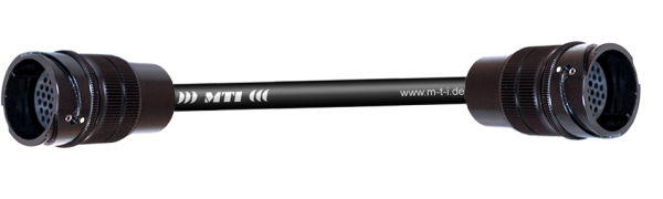MTI ADAPTER,32x1,5 mm²,PACOM 37p.female/female o.Ü., 1,0 m