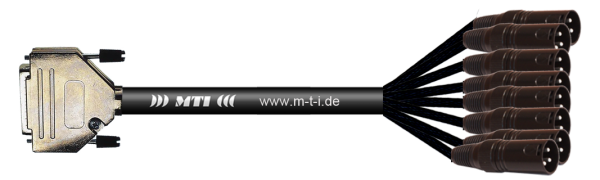 MTI Digital-Loom, D-Sub-male 25p./XLR-male, APO