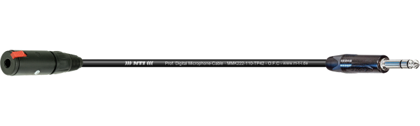 MTI Digital Micro-Cable, Kl.-Buchse/Klinke 3p. schwarz