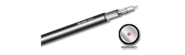 Belden Prof. HF-Kabel, 75 Ohm, AWG18/RG6, sw, UHD 4K SDI/HDTV