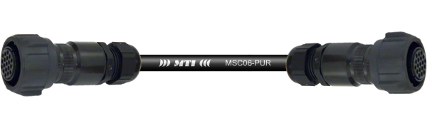 MTI prof. Multicore, 6x2x0,14 mm² PUR,Tourline 19p. fem./fem. m. Ü., 2,0 m