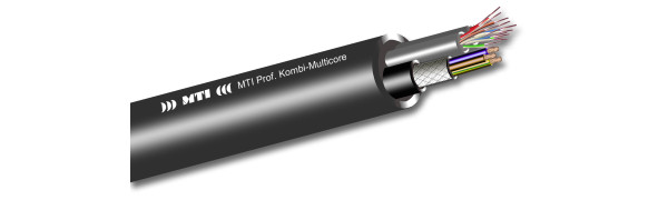 MTI Prof. Kombi-Multicore,2x CAT7 AWG26/7-1x Strom 3x 1,5 mm², schwarz