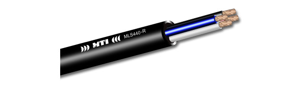MTI Prof. Speaker-Multicore-Cable, 4x 4,0 mm² O.F.C., schwarz 