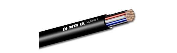 MTI Prof. Speaker-Multicore-Cable, 8x 4,0 mm² O.F.C., schwarz