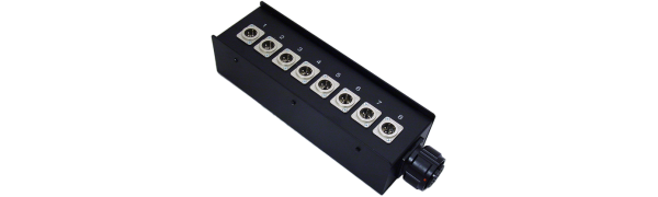 Stagebox 8x Neutrik XLR-male 3p., Tourline TL25p. male