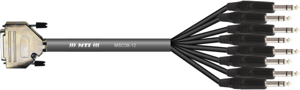 MTI Analog-Loom, D-Sub 25p. male/8x Klinke 3p. sw.