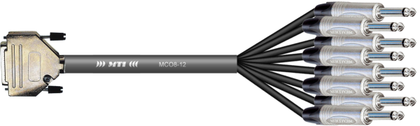 MTI Analog-Loom, D-Sub 25p. male/8x Klinke 2p., 8Ch.