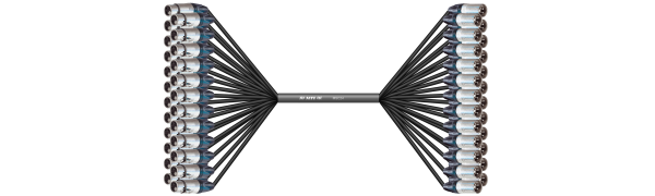 MTI Prof. Analog-Loom, XLR-fem./male 3p., 24Ch.