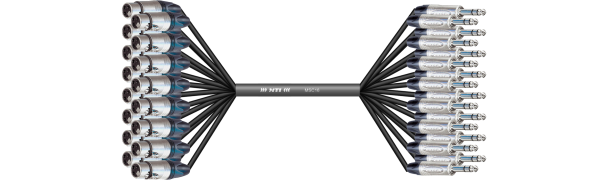 MTI Prof. Analog-Loom, XLR-fem./Klinke 3p., 16Ch.