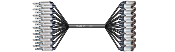 MTI Prof. Analog-Loom, XLR-male/Klinke 3p., 16Ch.