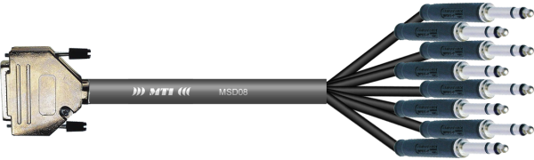 MTI First Class Analog-Loom, D-Sub-male 25p./TT-Phone 3p., 8Ch.