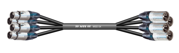 MTI First Class Digital-Loom, XLR-fem./male 3p., 4 Ch.