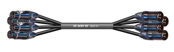 MTI First Class Digital-Loom, XLR-fem./male 3p., 4 Ch., sw