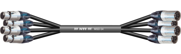 MTI First Class DMX-Loom 110 Ohm, XLR-fem./male 5p., 4 Ch.